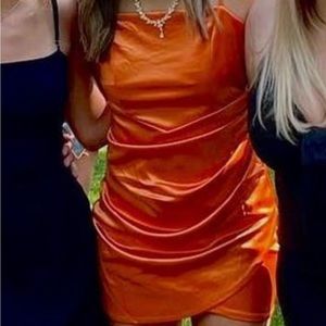 Orange homecoming / formal dress worn once